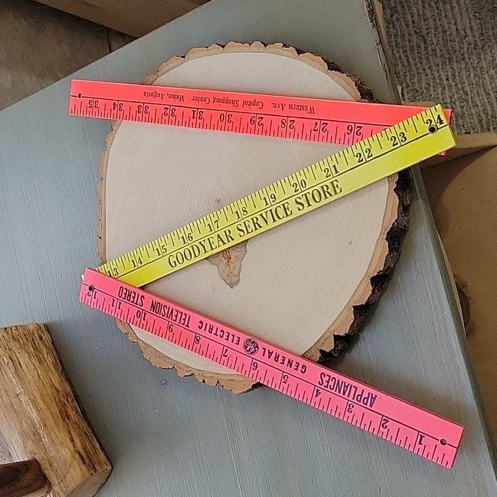 Tri-fold Wood Colorful Advertising Ruler - 36"
